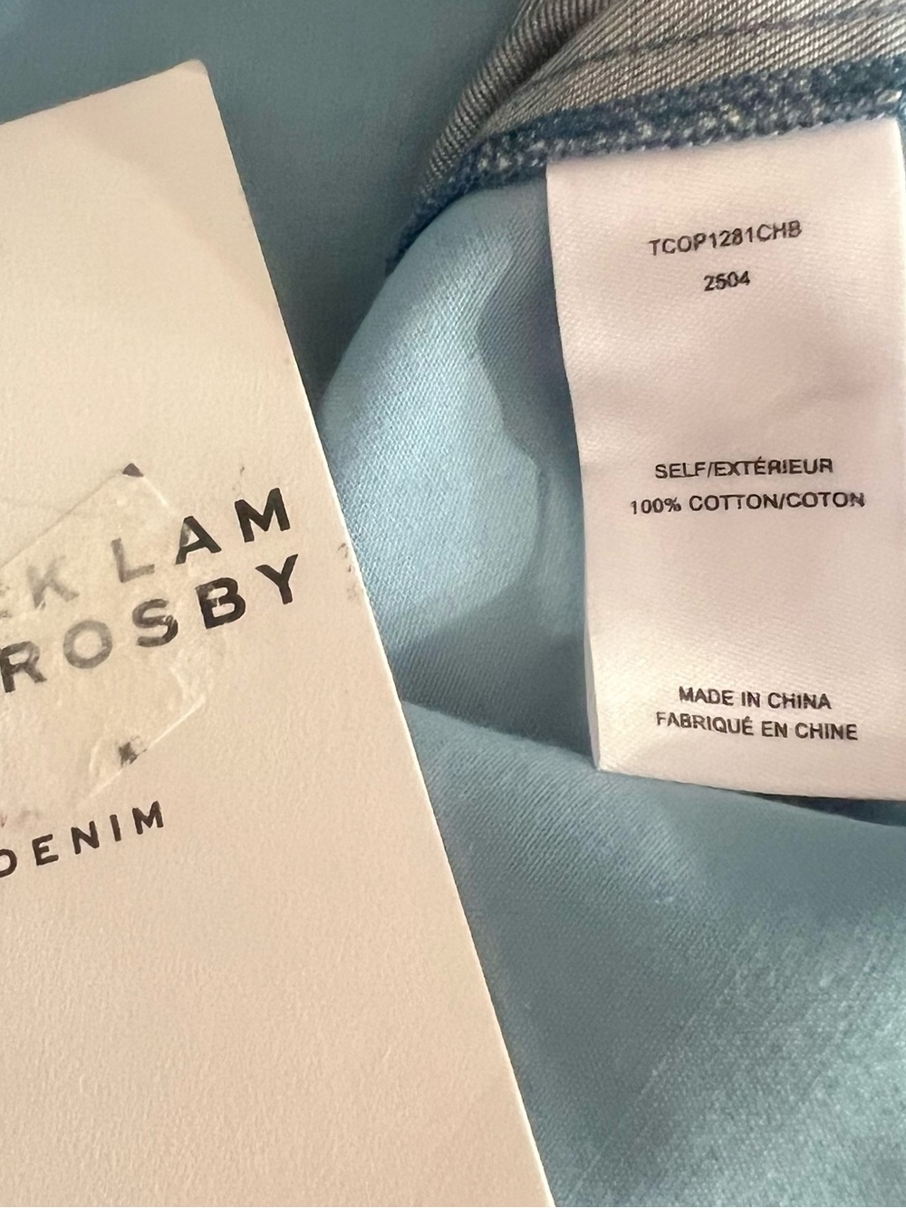 DEREK LAM 10 CROSBY Eli Medium Blue Wide Leg Pants - Picture 6 of 8